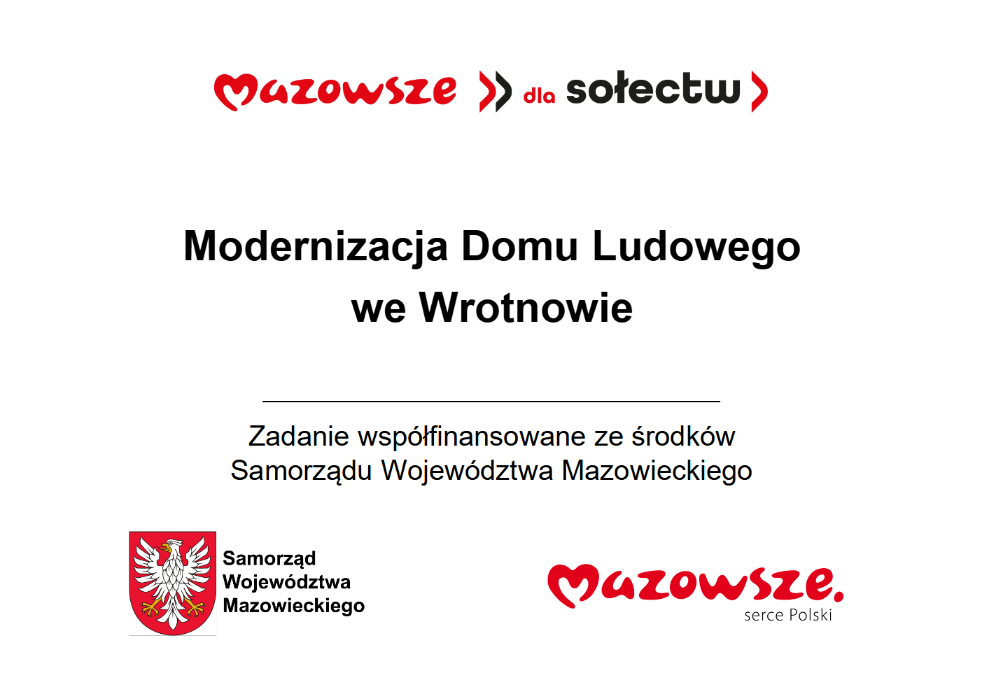 Modernizacja Domu Ludowego we Wrotnowie