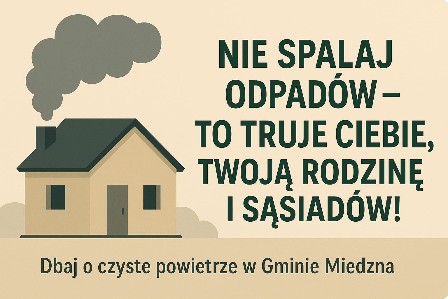 Nie spalaj odpadów – to truje Ciebie, Twoją rodzinę i sąsiadów