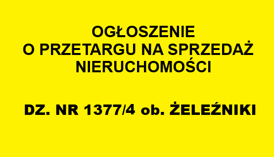 Ogłoszenie o przetargu