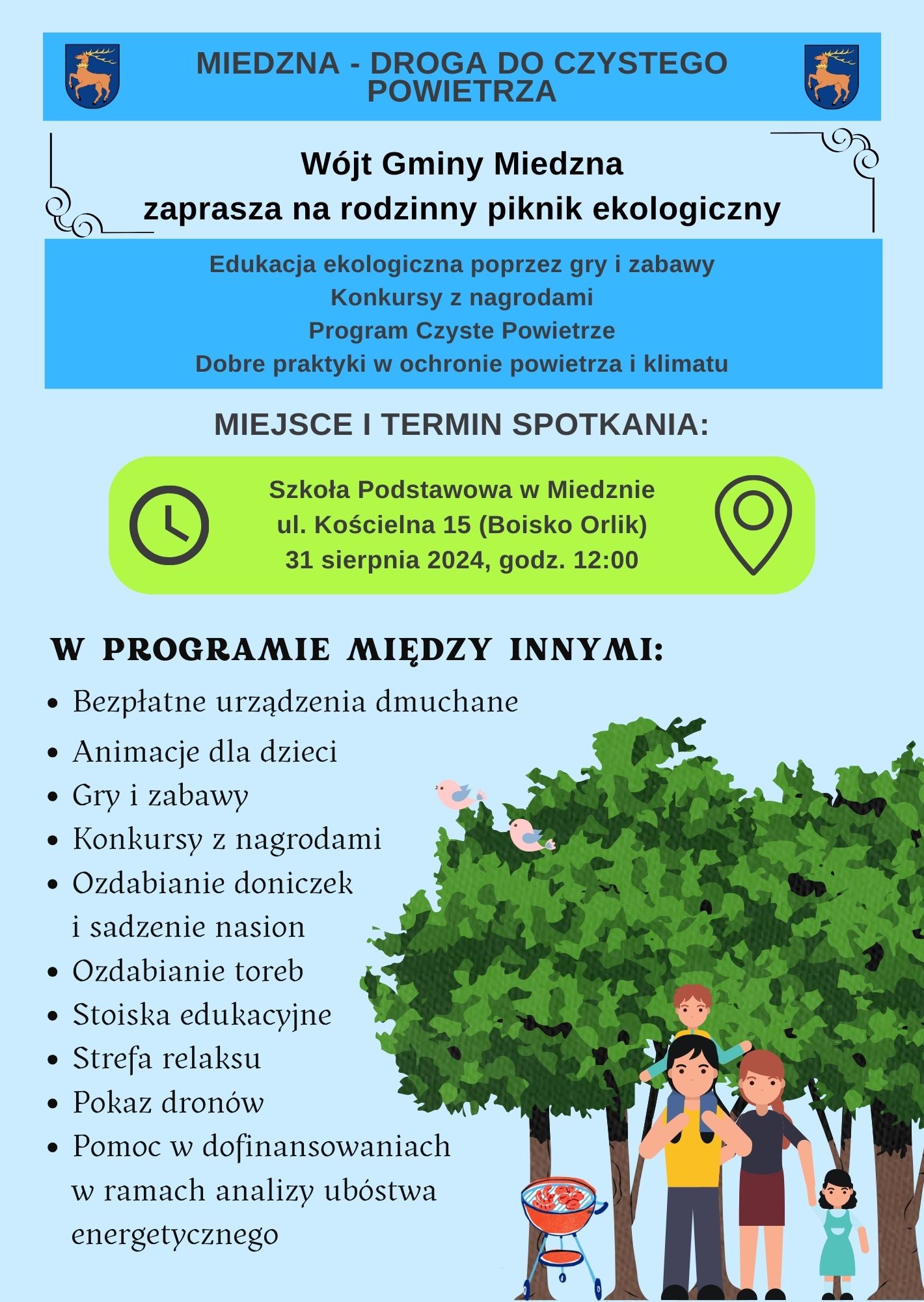 Rodzinny piknik ekologiczny