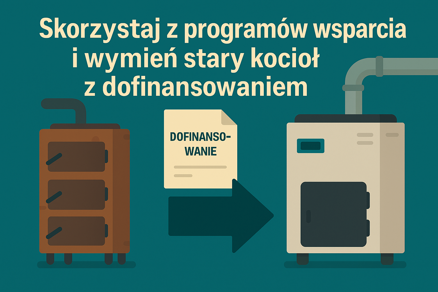 Skorzystaj z programów wsparcia i wymień stary kocioł z dofinansowaniem