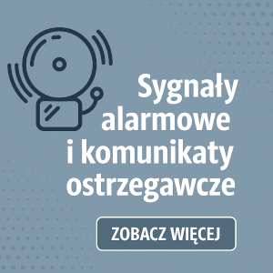Sygnały alarmowe i komunikaty ostrzegawcze